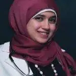 Dr. Rana Omar displayed name on testimonial card with medical professional photo